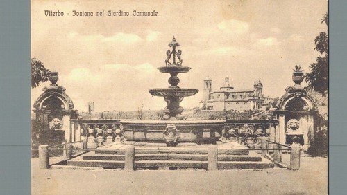 Viterbo fontana nel giardino - fontana,