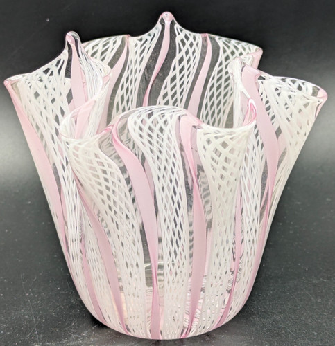 Murano latticino fazzoletto - latticino,