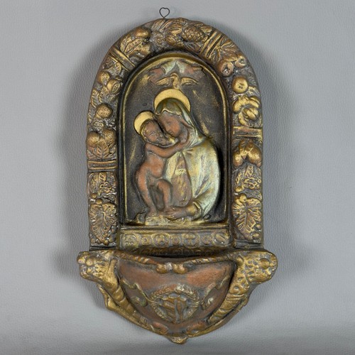 Antica acquasantiera madonna - acquasantiera,