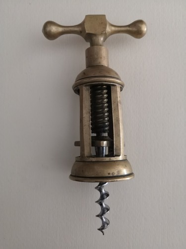 Vecchio cavatappi ottone - vecchio,