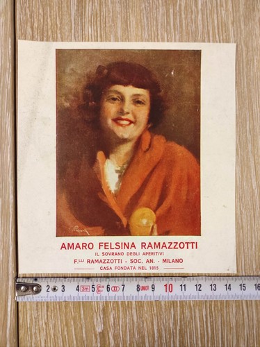 Antica pubblicità 1923 amaro - antica,