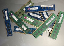 STOCK 10 PEZZI RAM DESKTOP DDR3 2GB 10600U/12800U NO TEST