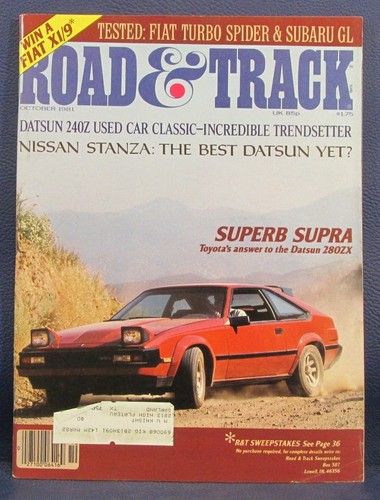 Road track magazine oct - oct, 1981