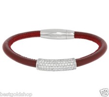 Bracciale in pelle acciaio di