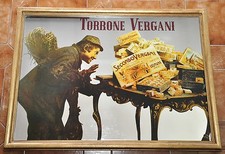 TORRONE VERGANI SPECCHIO PUBBLICITARIO VINTAGE
