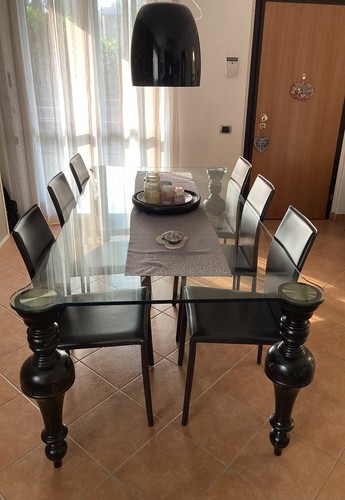Tavolo cristallo 110x220 - in,