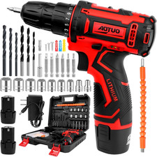 Set Di Avvitatore a Batteria Da 12 V, Con 2 Batterie E Caricabatterie, 25 + 1 Li