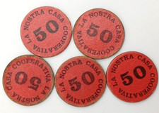 LA NOSTRA CASA COOPERATIVA  BUONO D'ACQUISTO / GETTONE  ANNI '70/80 - LIRE 50