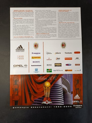 Volantino pubblicitario milan - volantino,