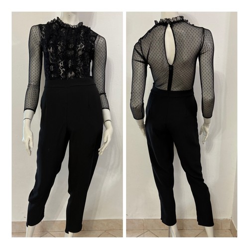 Zara tuta playsuit pizzo - playsuit,