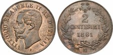 Centesimi dal 1861 al - 1-2, 1900