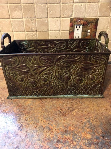 Fioriera vintage metallo - vintage, in
