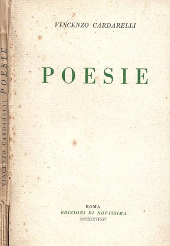 Poesie vincenzo cardarelli - -,
