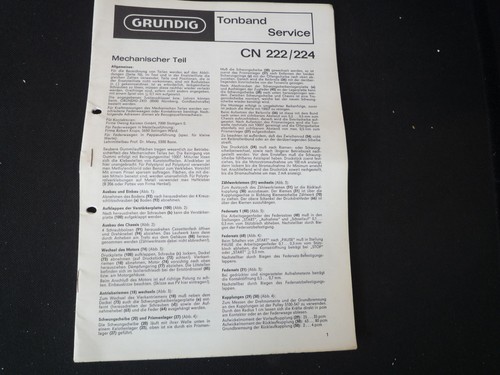 Manuale servizio originale - servizio,