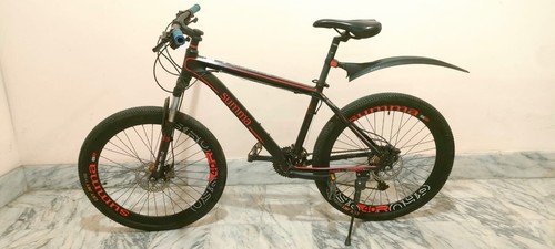 Bici mtb summa nera - mtb, nera/rossa