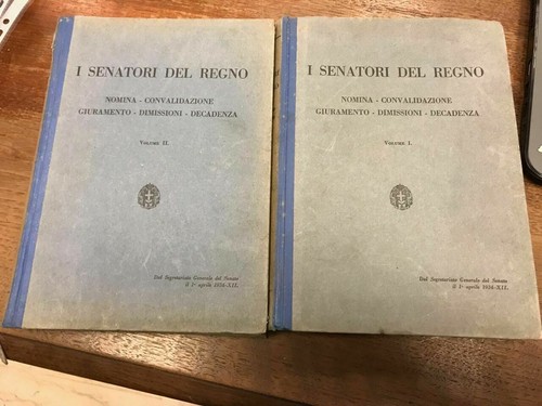Senatori del regno - i,