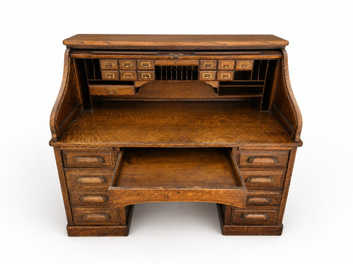 Scrivania antica rovere - , con