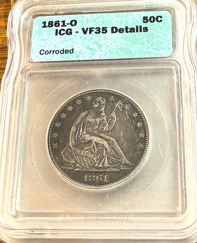 1861 mezzo dollaro - 1861-o,