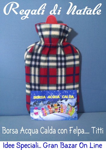 Natale borsa acqua - natale, titti