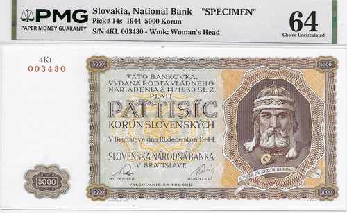 Slovacchia rara 1944 - rara, 5000