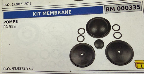Kit membrana pompa - membrana, per