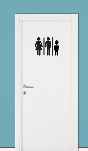 Adesivo stickers decal bagno - adesivo, "