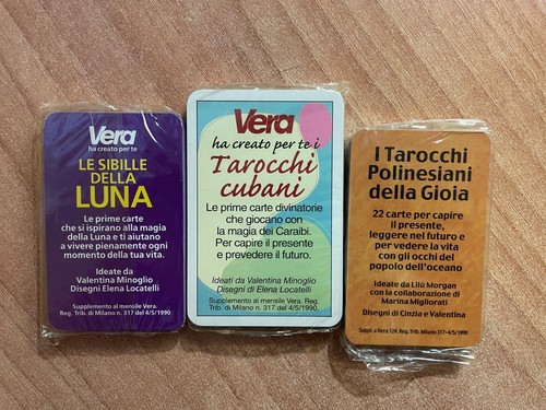 Lotto mazzi vera tarocchi - mazzi, vera: