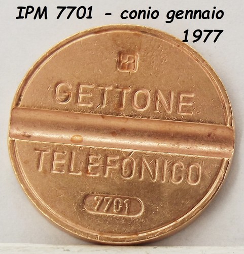 1977 gettone telefonico ipm - telefonico,