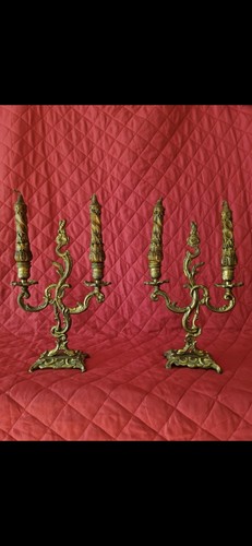 Candelabri antichi patina - candelabri,