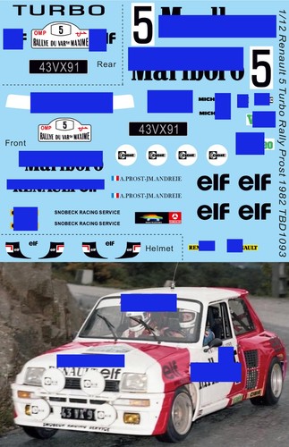 Decals per renault 5 - per,