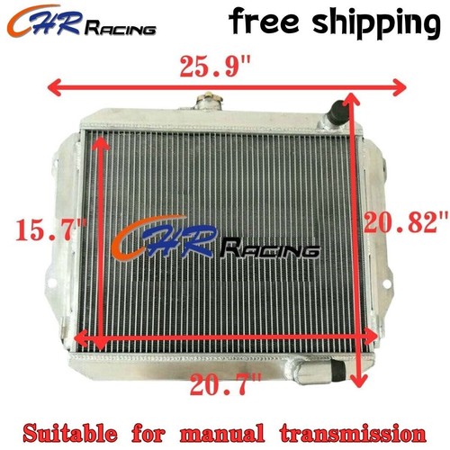 Aluminum radiator for - for, 1985-on
