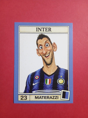 Figurina caricatura calciatori - figurina,