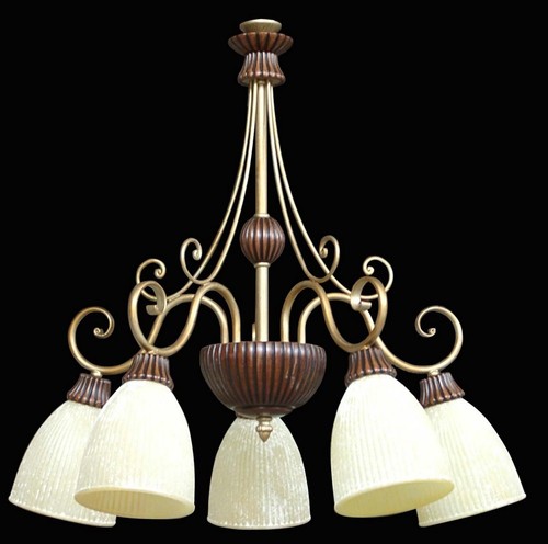 Lampadario ottone legno a - legno,
