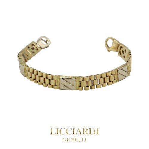 Bracciale uomo president oro - bracciale,