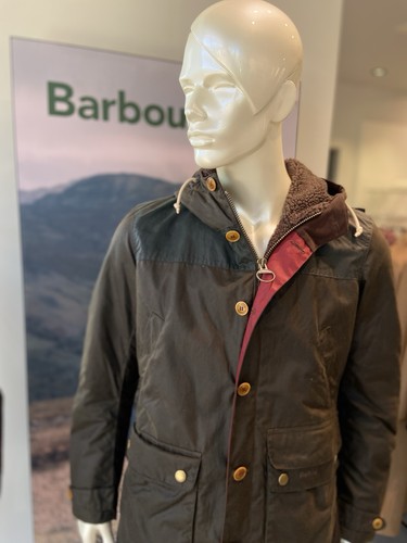 Barbour uomo game parka wax - game,