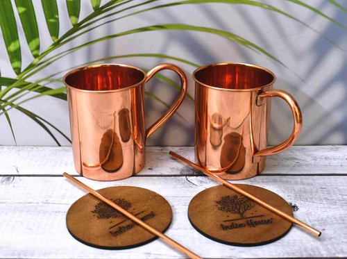 Set tazze rame massiccio - set,