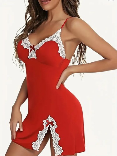 Rosso nero con pizzo - o,