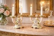 Coppia raffinati candelabri - raffinati, in