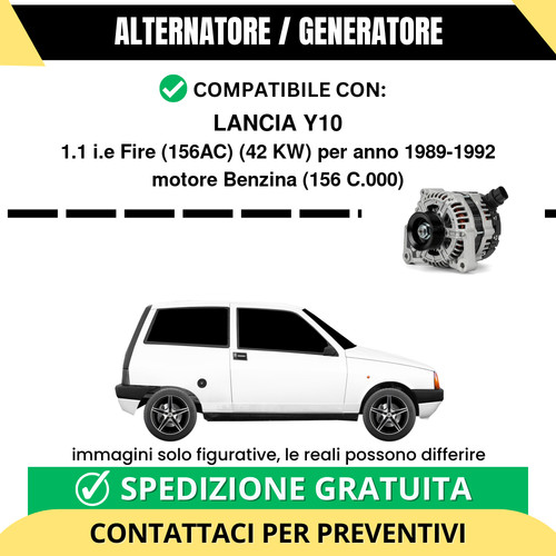 Alternatore lancia y10 i - alternatore, 1.1