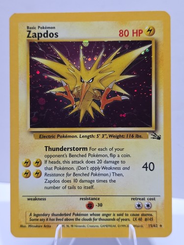 Zapdos 1999 15 62 - 1999, 15/62