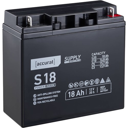 Batteria agm 12v - 12v, sedia