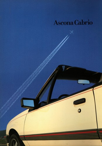 Brochure opel ascona - brochure, cabrio