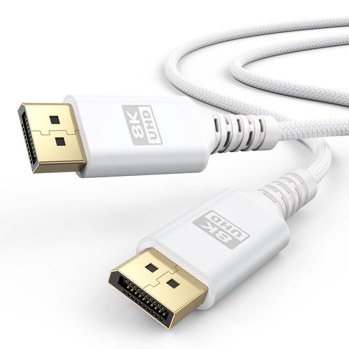 Cavo displayport bianco - 8k,