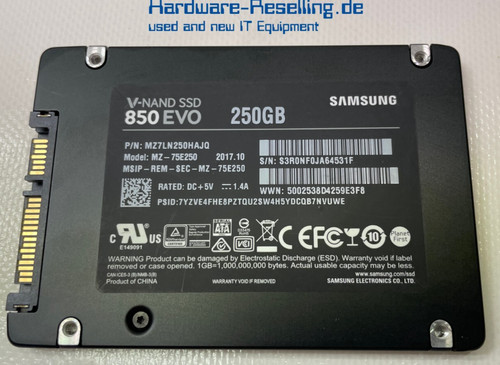 Samsung 250gb sata iii 6g - 2,5",
