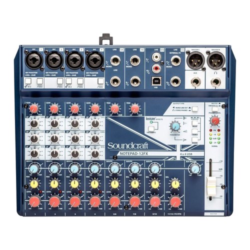 Blocco note soundcraft 12fx - blocco,