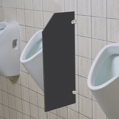 Bevel angle urinal partition - bevel,