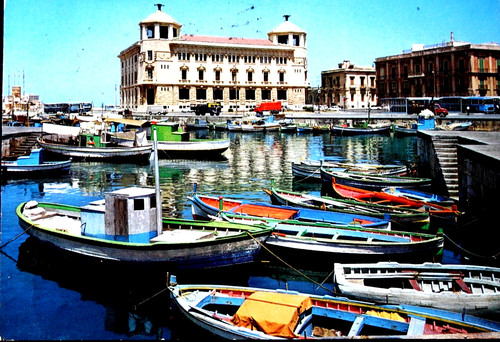 Cartolina siracusa porto - cartolina., siracusa.