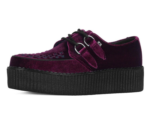 Scarpe burgundy velvet - burgundy,