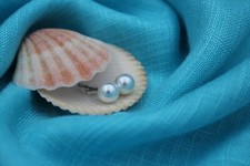 Orecchini perla mare lago