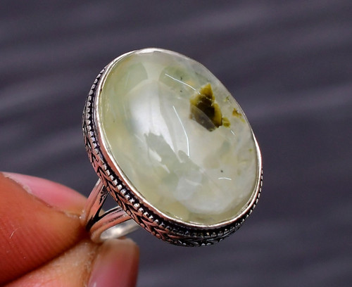 Pietra prehnite anello - pietra,